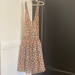 Lucca Couture XS apron style floral mini dress